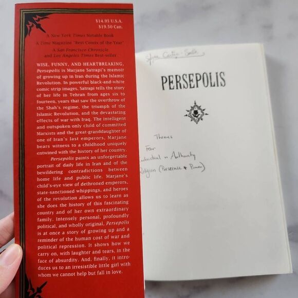 Perspolis paperback comic book style Iran autobiography story - Picture 2 of 3